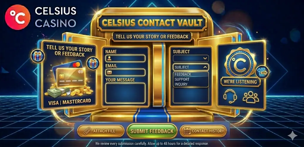 A Celsius Casino bemutatkozása