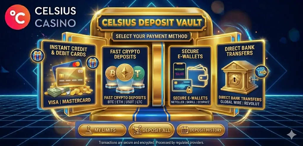 Celsius fizetési csatornák